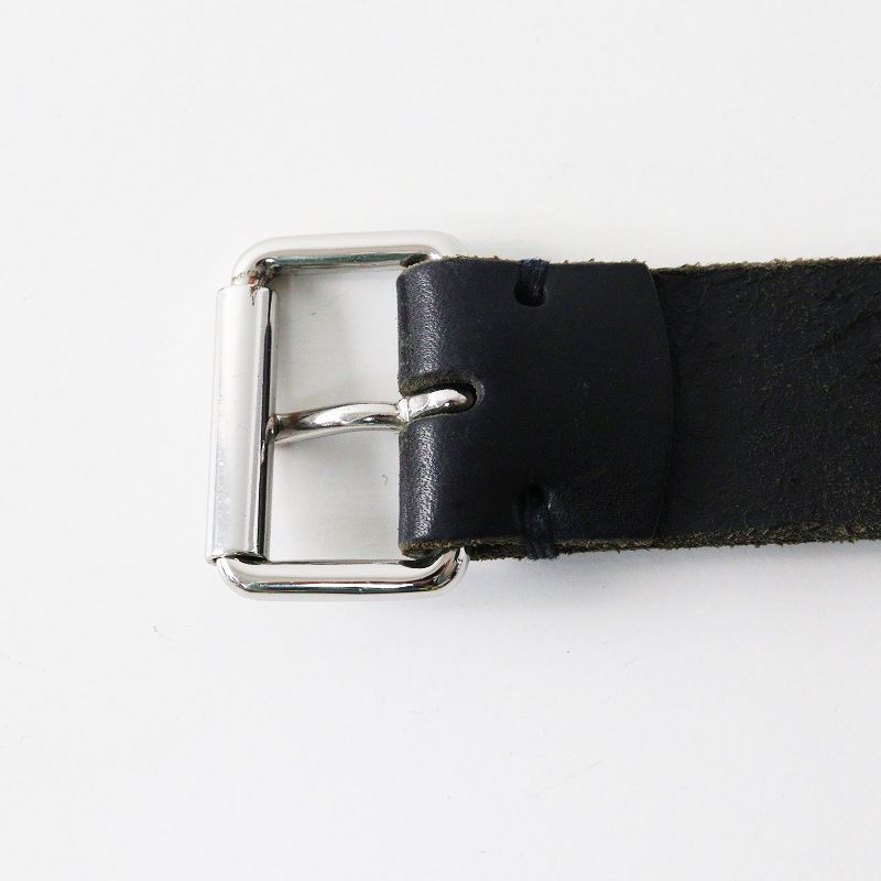 MHL. マーガレットハウエル レザーベルト＼ブラック 英国製