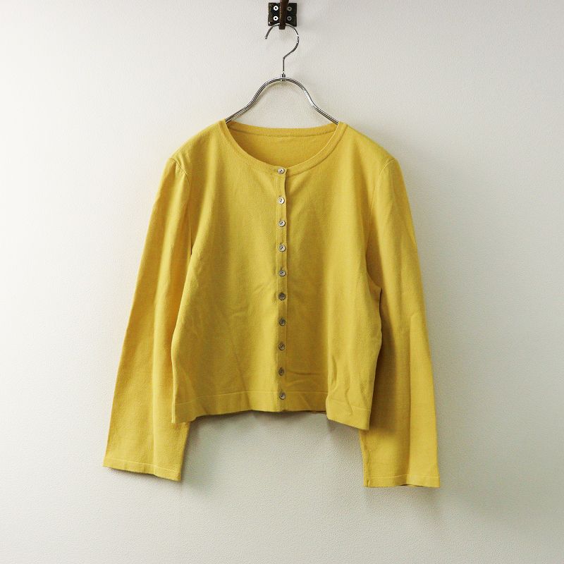 FOXEY フォクシー　イエロー エブリデイカーディガン 38 FOXEY フォクシーイエロー エブリデイカーディガン 38