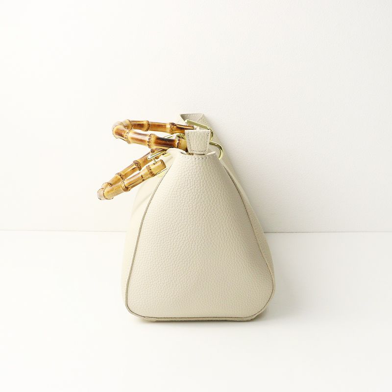 極美品 ケイティロクストン KATIE LOXTON バンブーハンドル レザー 
