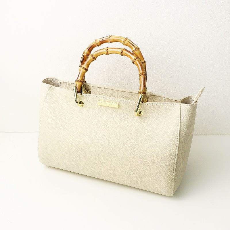 極美品 ケイティロクストン KATIE LOXTON バンブーハンドル レザー 