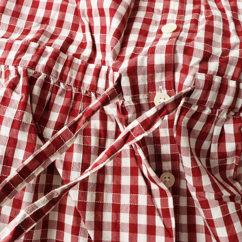 美品 マドモアゼルノンノン Mademoiselle NON NON ギンガムチェック