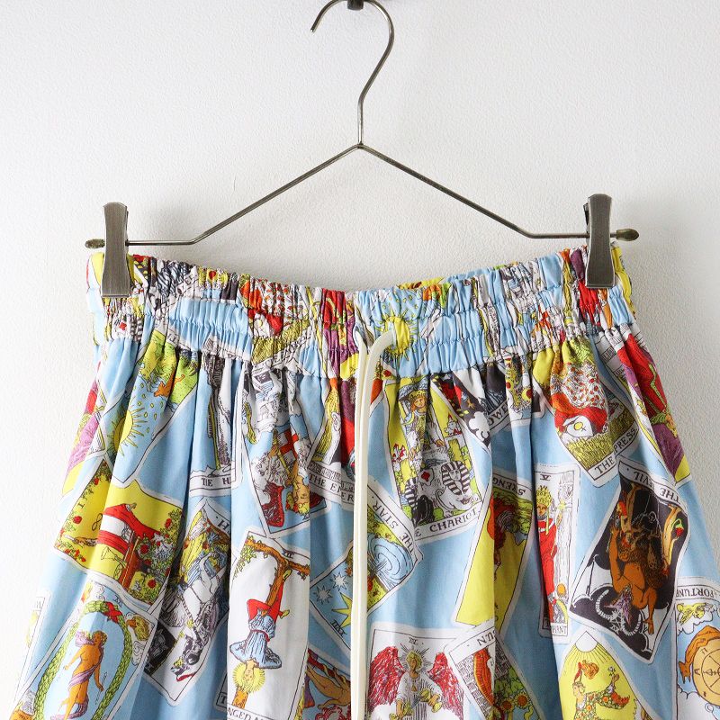 ＆ellecy アンドエルシー　スカート アンドエルシー ＆ellecy タロットカードプリント フレア スカート M