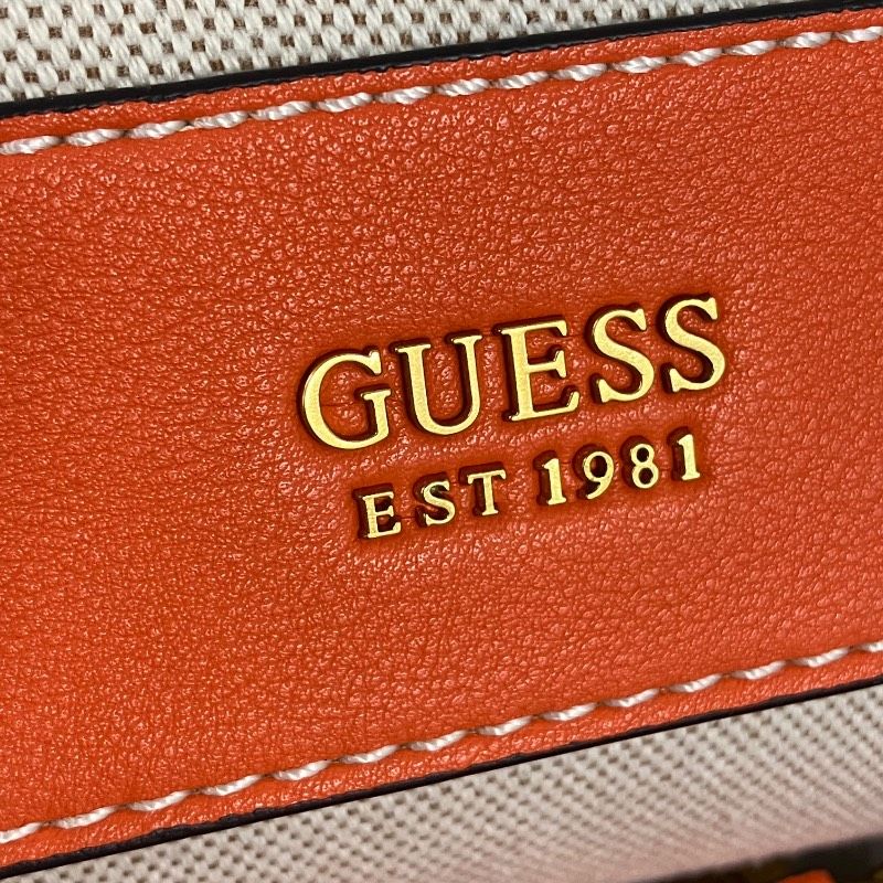 GUESS ゲス ショルダーバッグ ハンドバッグ 2way キャンバス レザー 