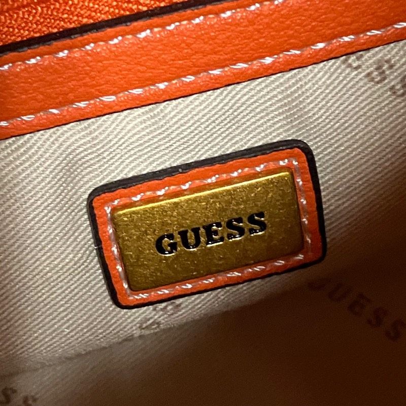 GUESS ゲス ショルダーバッグ ハンドバッグ 2way キャンバス レザー 