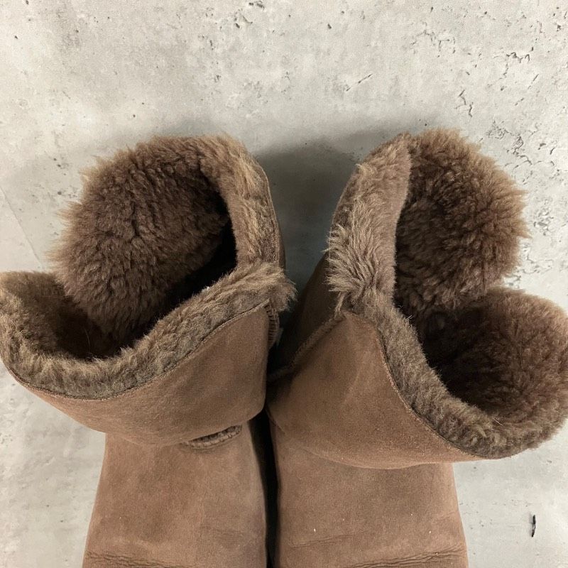 UGG アグ オーストラリア製 ムートンブーツ ベイリーボタン チョコ