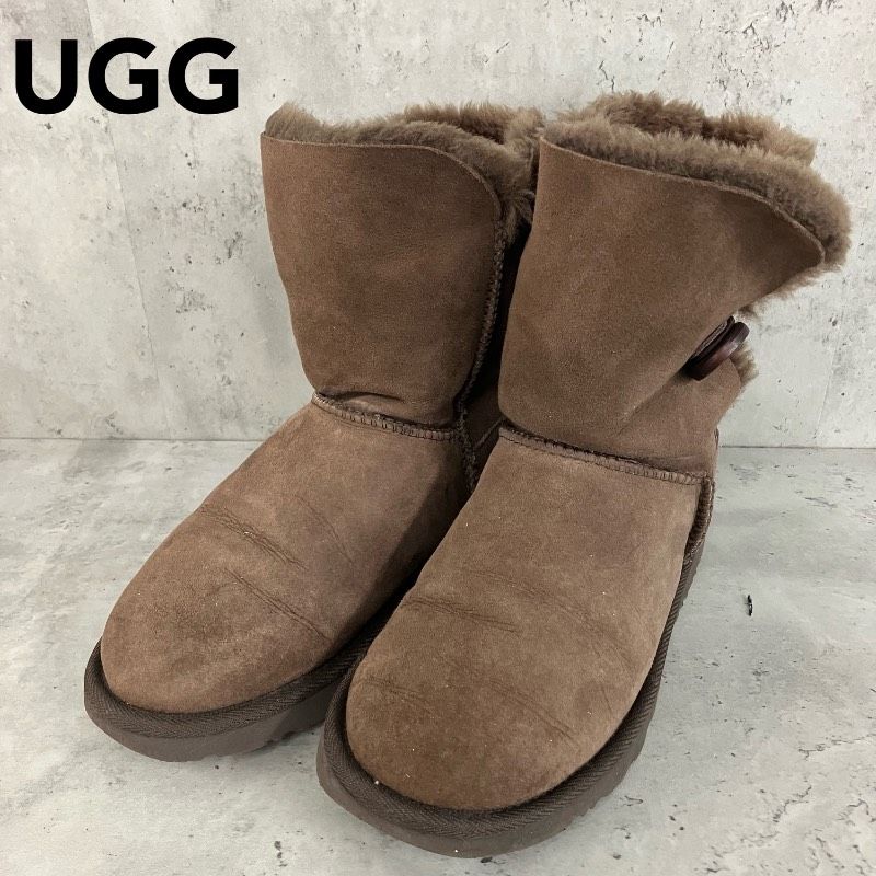 新品 UGG ブラウン ムートンブーツ ベイリーボタン アグ 5.5 24cm 新品 UGG ブラウン ムートンブーツ ベイリーボタン アグ 5.5 24cm