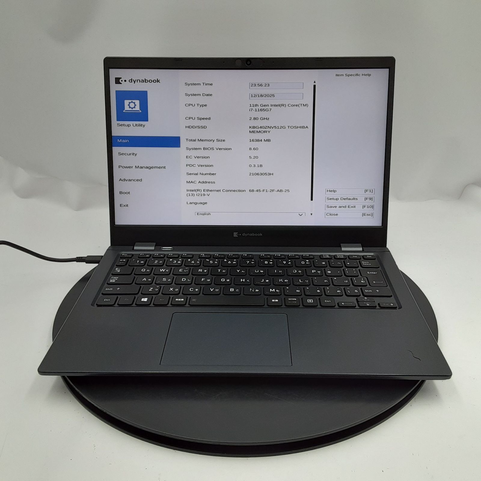 dynabook G83/HR 16GB 第11世代！メモリ16GB i7 dynabook G83⁄HR SSD