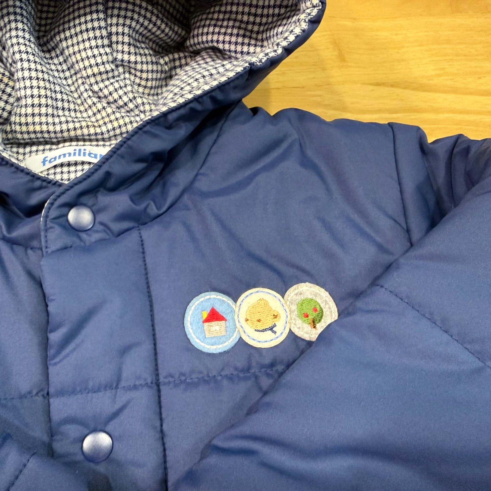 美品　ファミリア　ダウン　90 極美品】familiar ファミリア 90㎝ ダウンコート アウター 上品 - メルカリ