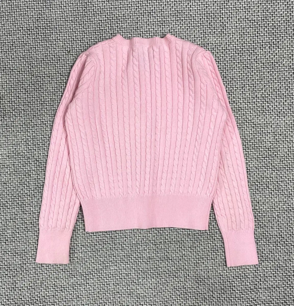 ポロ ラルフローレン ピンク ケーブル カーディガン - メルカリ