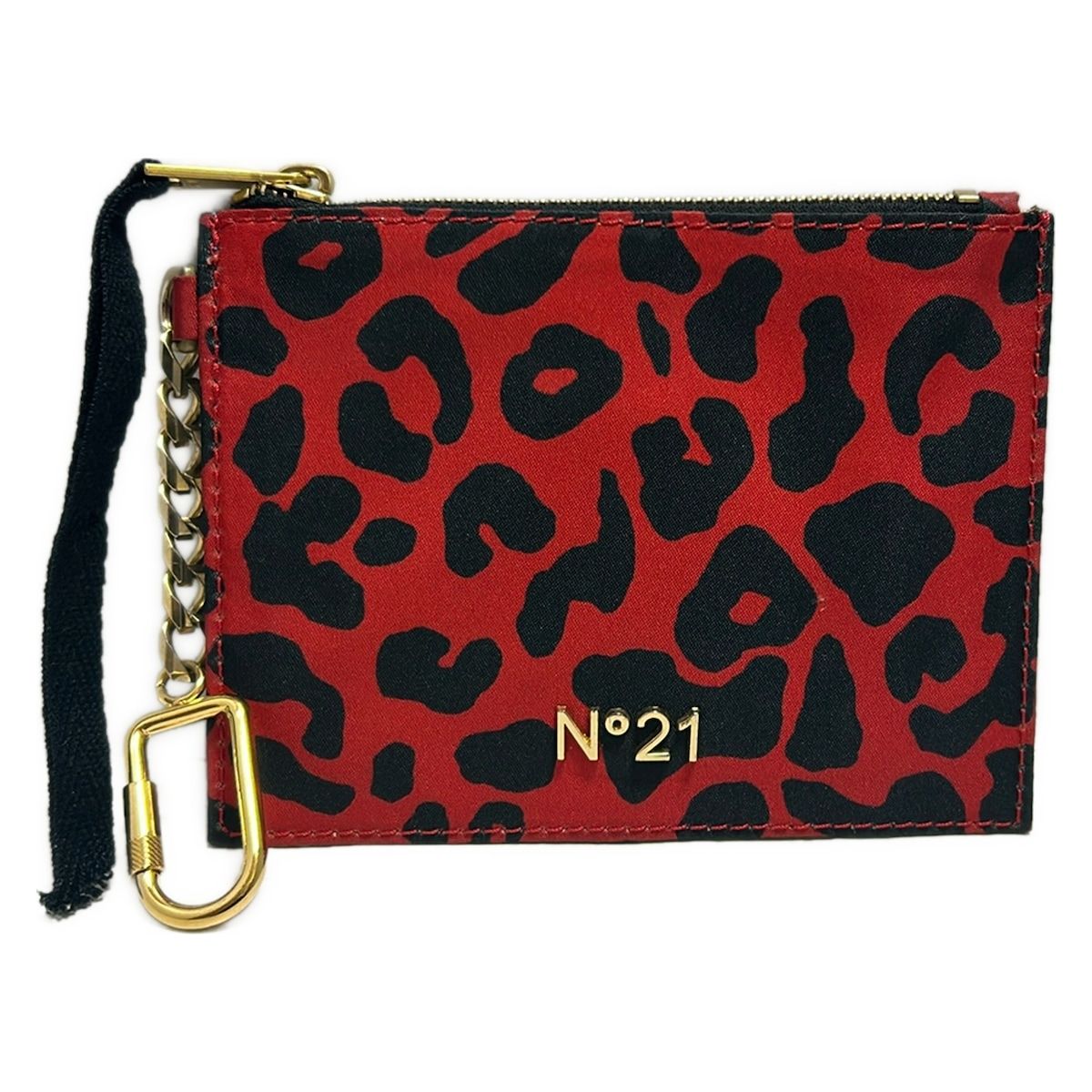 【新品タグ付き】N°21（ヌメロ ヴェントゥーノ）ウエストポーチ N°21 ブラック ロゴ ボディバッグ ウエストポーチ 新品タグ付き】N°21