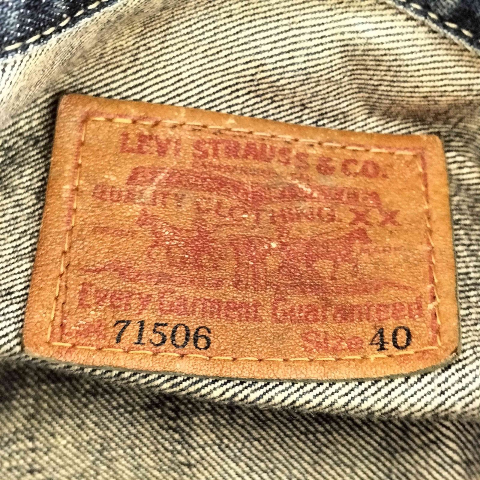 LEVI'S 1st 71506 ファースト 40 J02 LEVI´S 1st 71506 ファースト 40 J02