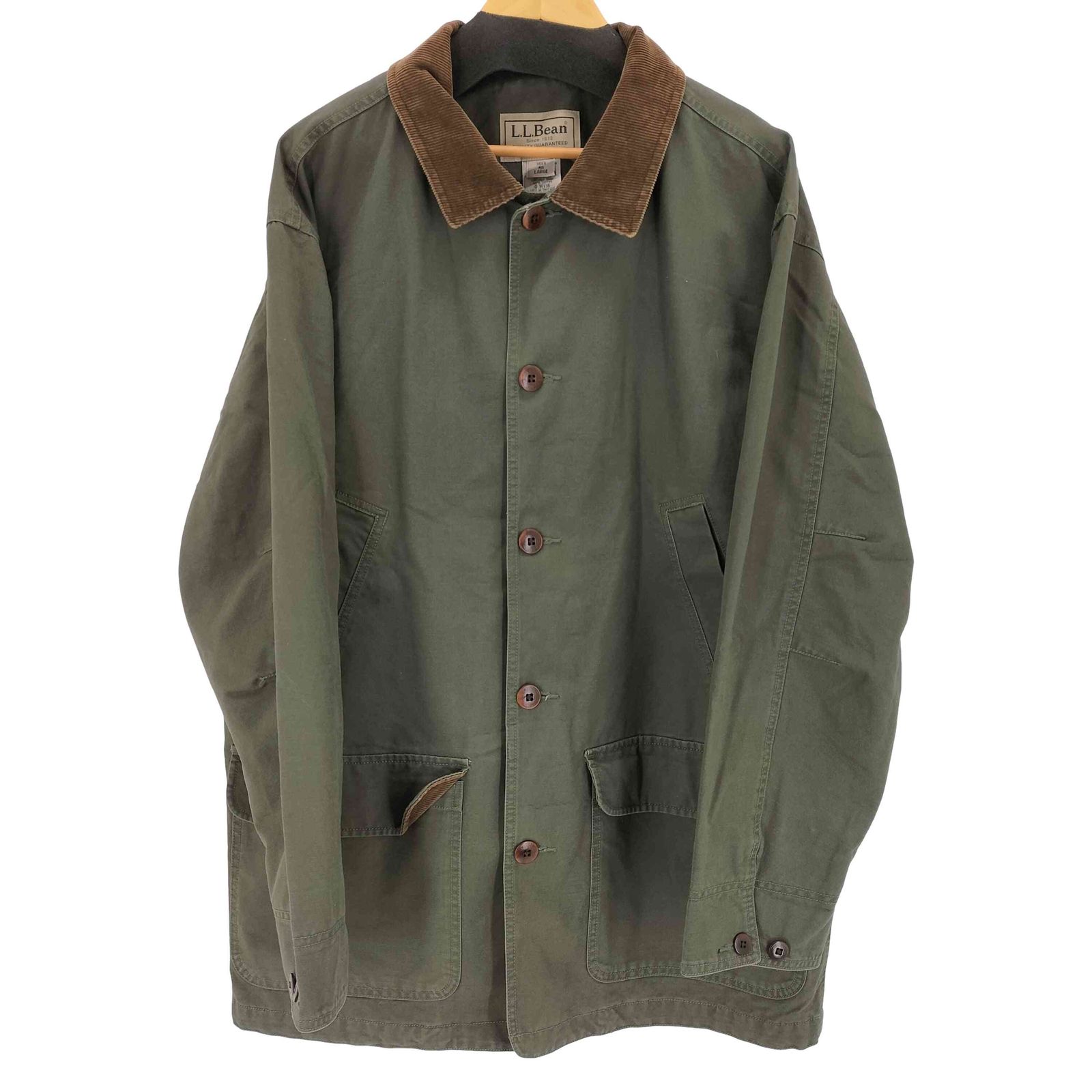 エルエルビーン L.L.Bean 襟コーデュロイ ハンティングジャケット 