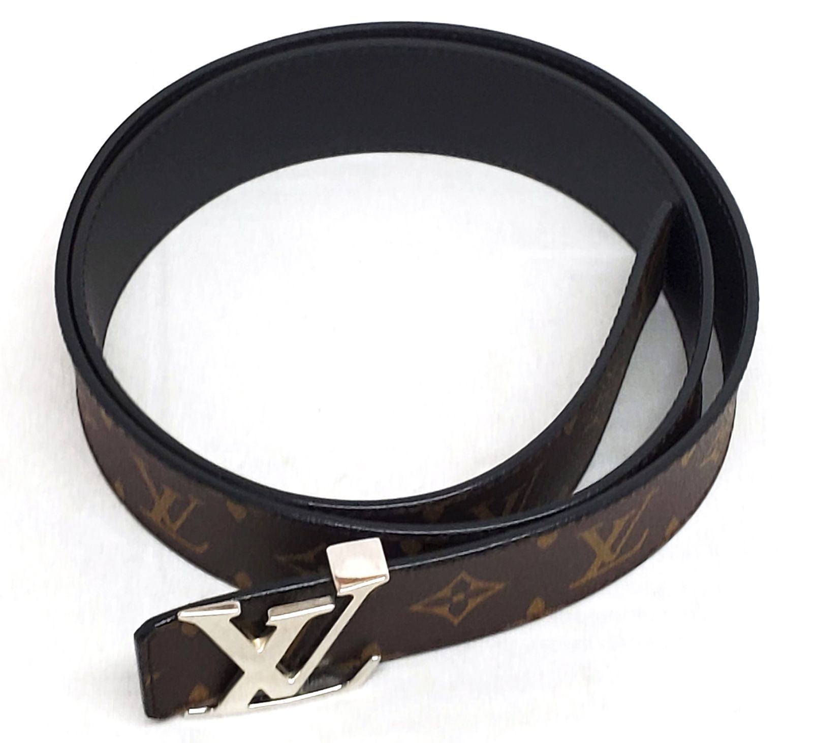 D2711◇極美品【ルイヴィトン】モノグラム サンチュール LVイニシャル