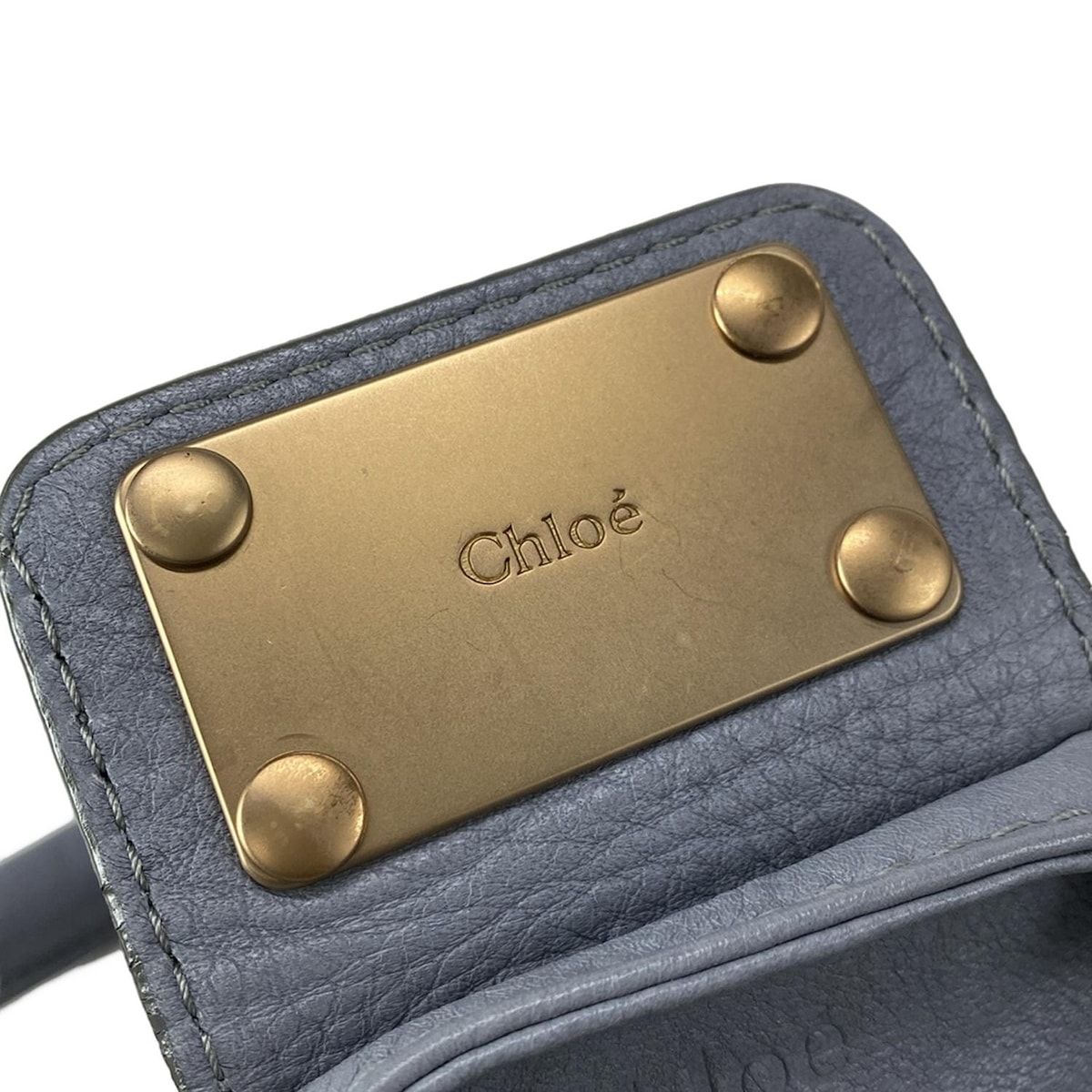 Chloe(クロエ) ハンドバッグ パディントン グレー レザー - メルカリ