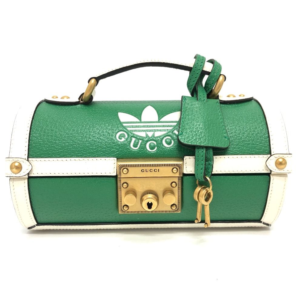 グッチ　GUCCI　パーティーバック GUCCI グッチ ハンドバッグ ロゴ ゴルフボールケース 723801 レザー
