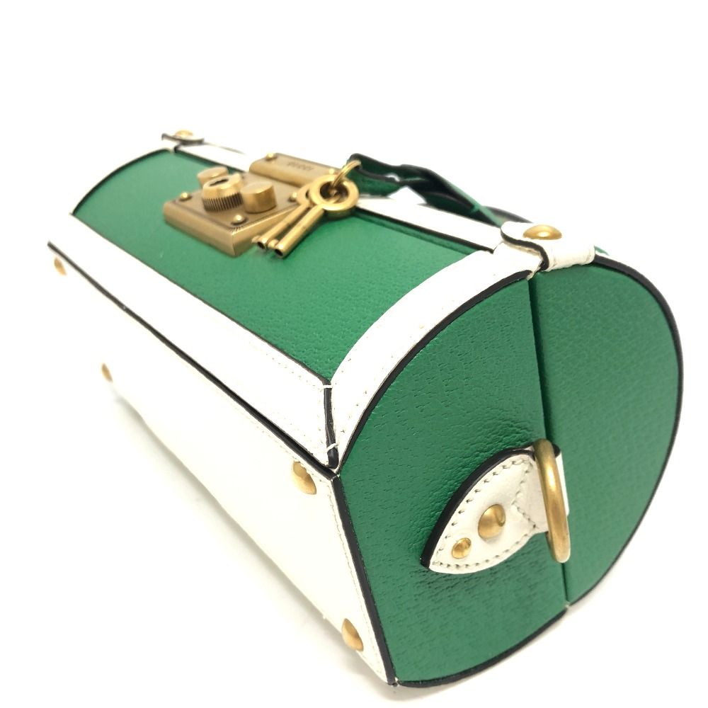 GUCCI グッチ ハンドバッグ ロゴ ゴルフボールケース 723801 レザー