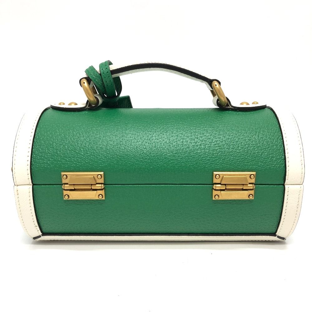 GUCCI グッチ ハンドバッグ ロゴ ゴルフボールケース 723801 レザー