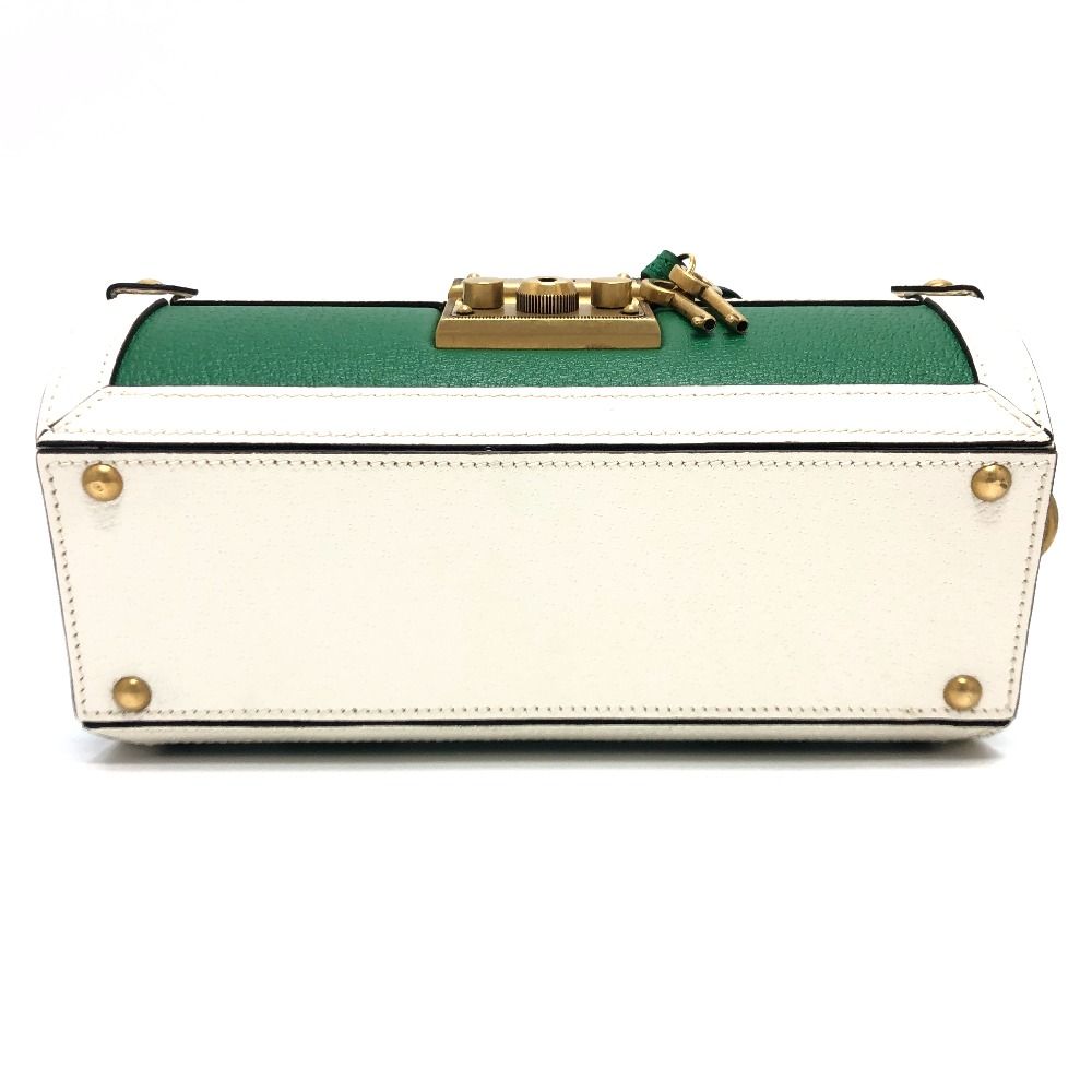 GUCCI グッチ ハンドバッグ ロゴ ゴルフボールケース 723801 レザー