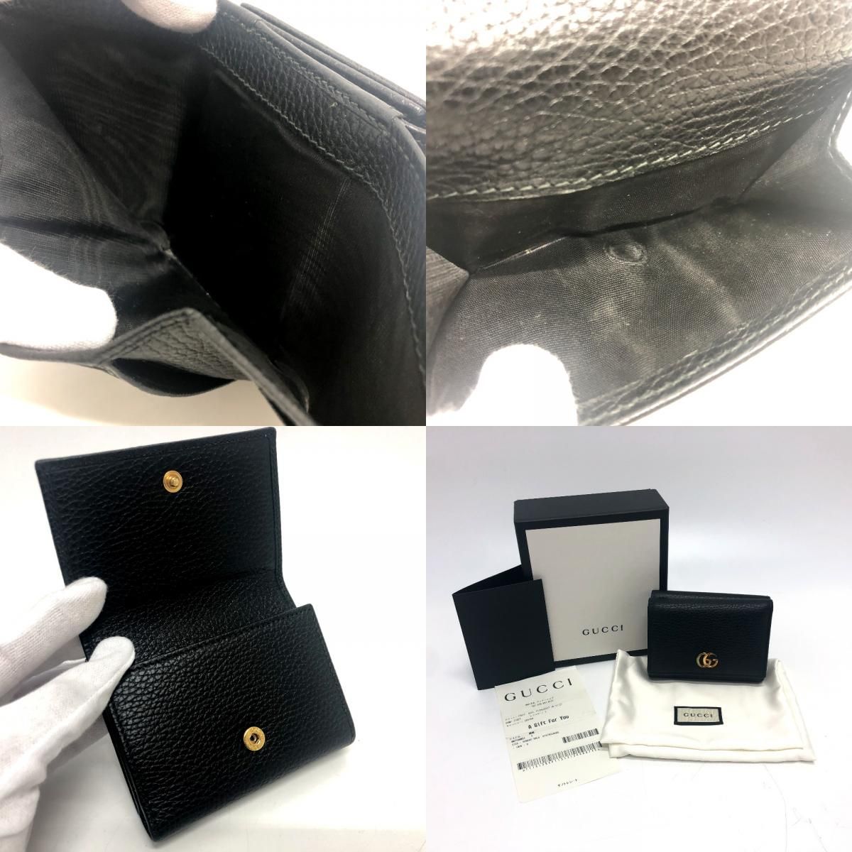 GUCCI グッチ 3つ折り財布 GGマーモント コンパクトウォレット 474746