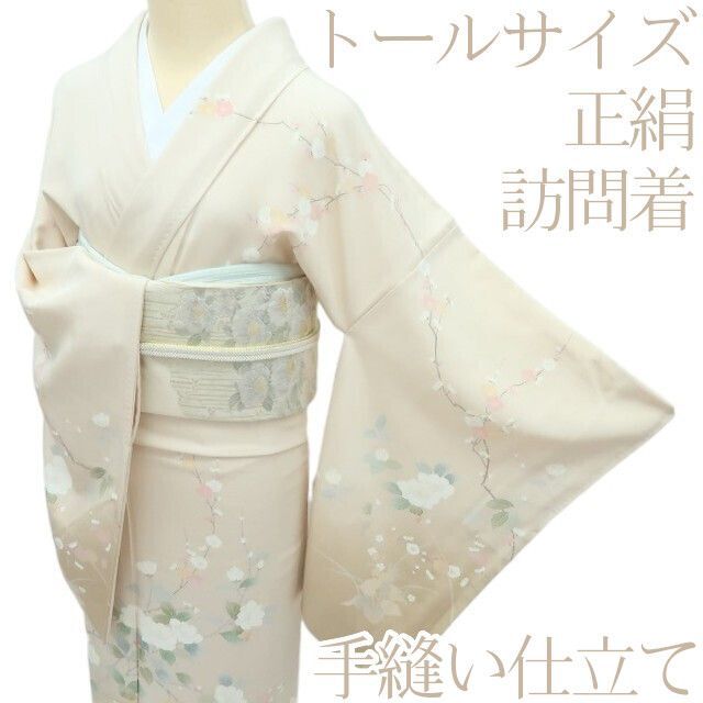 ＨＯＮＪＯＢ✾ｍ2076＊美品 正絹 金彩 トール 手縫い仕立て 振袖単品 HONJOB様専用✾m2076＊美品 正絹 金彩 トール 手縫い仕立て