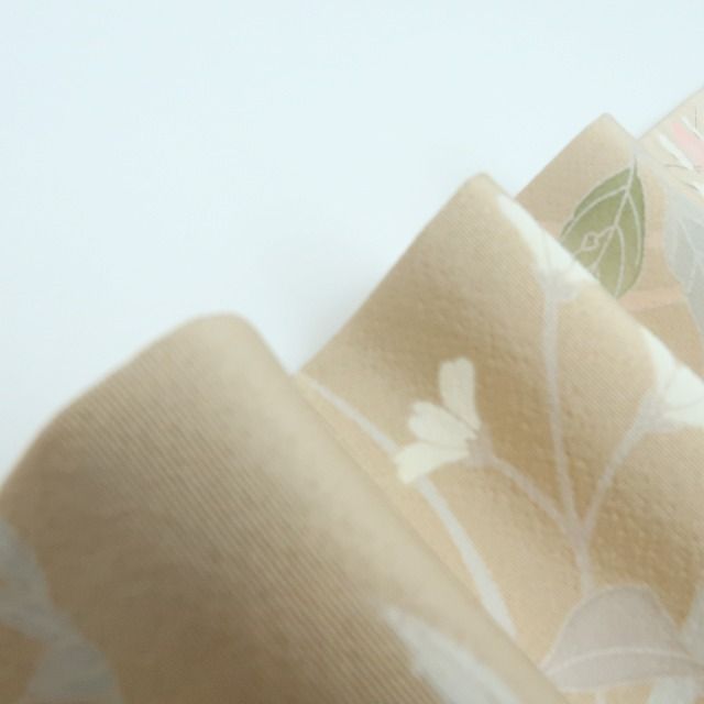 百華❀Y4265◇トールサイズ 手縫い仕立て 桜 梅 椿 正絹 訪問着 着物