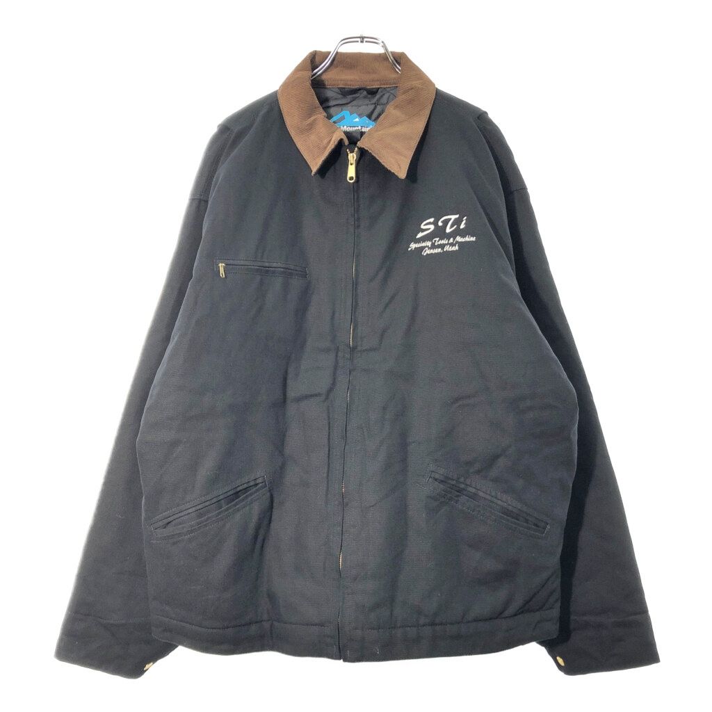 TRI-MOUNTAIN ダック ワークジャケット ブラック(メンズ XL)中古 古着 X1310 TRI-MOUNTAIN ダック ワークジャケット ブラック(メンズ XL)中古 古着