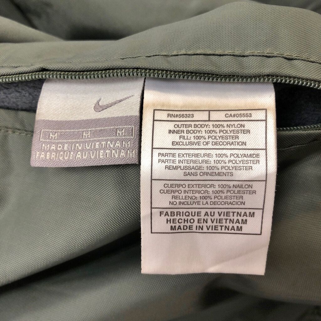 00年代 NIKE ナイキ リバーシブル フーデッド 中綿 ナイロンジャケット