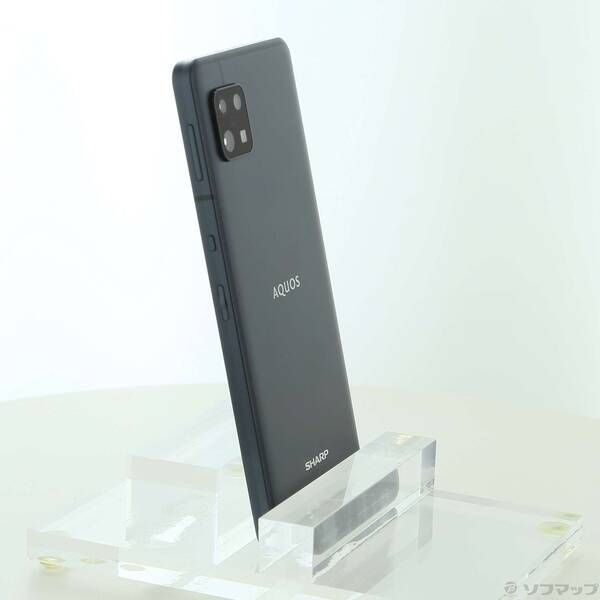 中古品〕 AQUOS sense6s 64GB ブラック SH-RM19s 楽天 SIMフリー【262