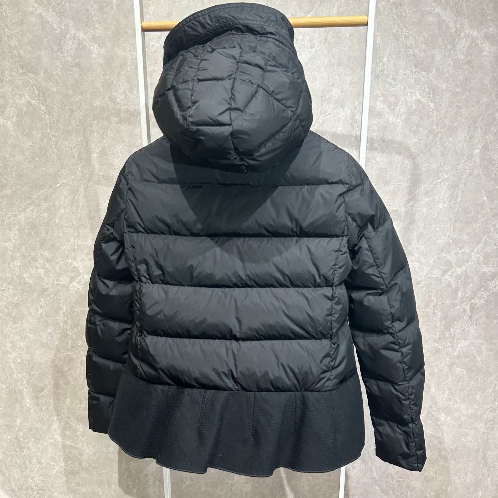 7　MONCLER モンクレール ダウンジャケット NESEA 黒 0 Women's MONCLER Nesea Quilted Down Puffer Jacket Coat Black Full