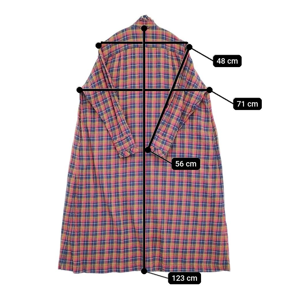 45R/45rpm インドネルのタックフリルドレス 定価47300円 インド製