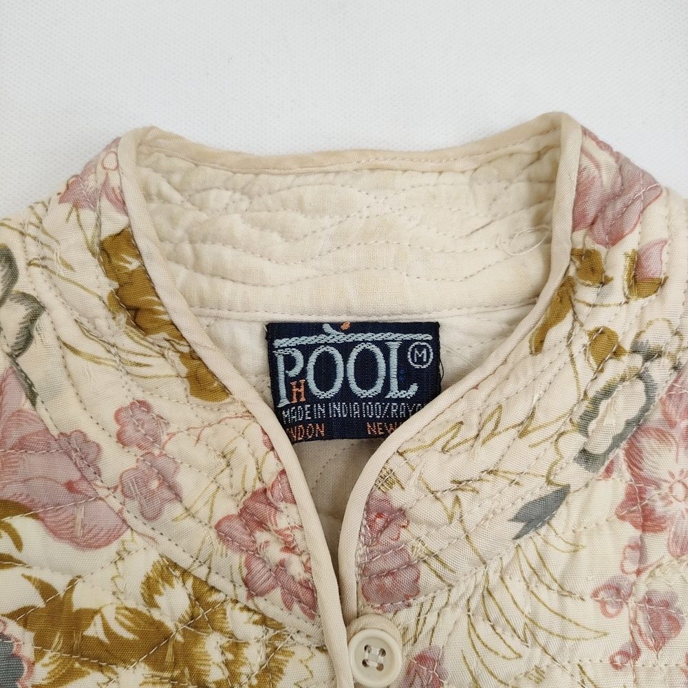 Phool ヴィンテージ インド綿 ジャケット ゴールドスタンプ　キルティング Phool ヴィンテージ インド綿 ジャケット ゴールドスタンプ