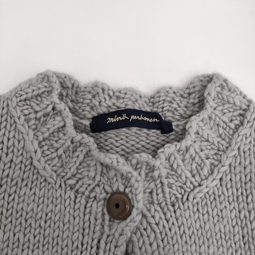 ミナペルホネン タンバリン グレーカーディガン 38 ミナペルホネン タンバリン グレーカーディガン 38
