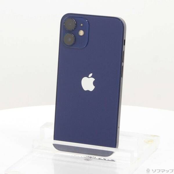 【爆買い，豊富な】 〔中古品〕 iPhone12 mini 64GB ブルー MGAP3J／A SIMフリー【349】 スマートフォン本体