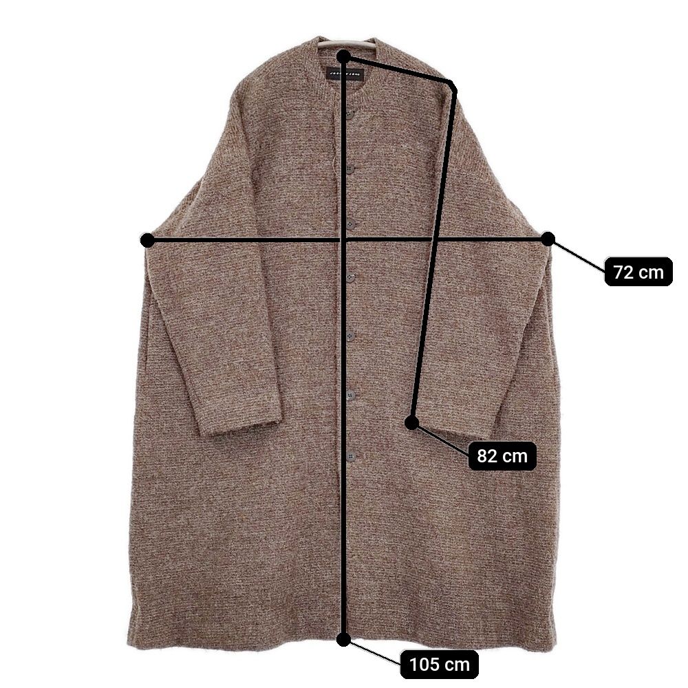 JURGEN LEHL ウールアルパカリネン 日本製 J0134FC622 ノーカラー