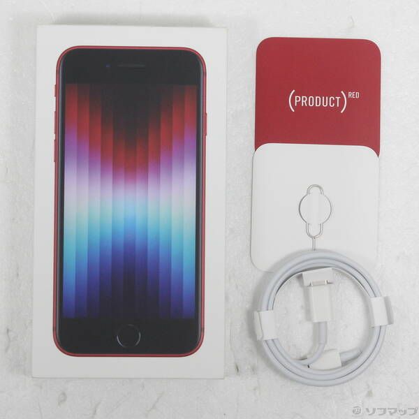 中古品〕 iPhone SE 第3世代 128GB プロダクトレッド MMYH3J／A SIM