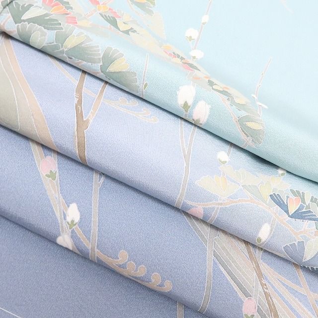 百華❀Y4268◇美品未着用 作家物落款 松 手縫い仕立て 正絹 訪問着