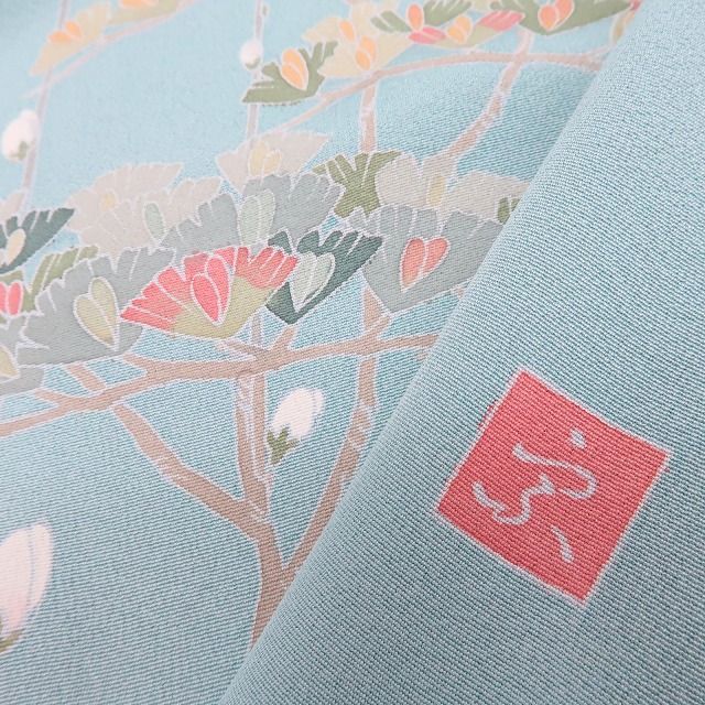 百華❀Y4268◇美品未着用 作家物落款 松 手縫い仕立て 正絹 訪問着