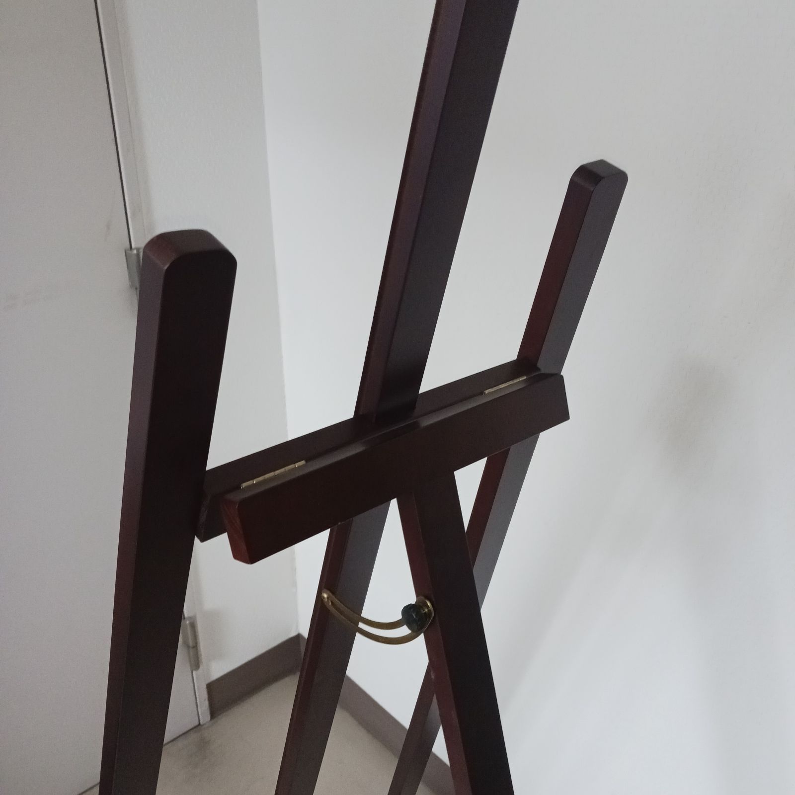 ジャンク品】木製イーゼル 受け台欠品 サイズ 高さ164cm 幅（下