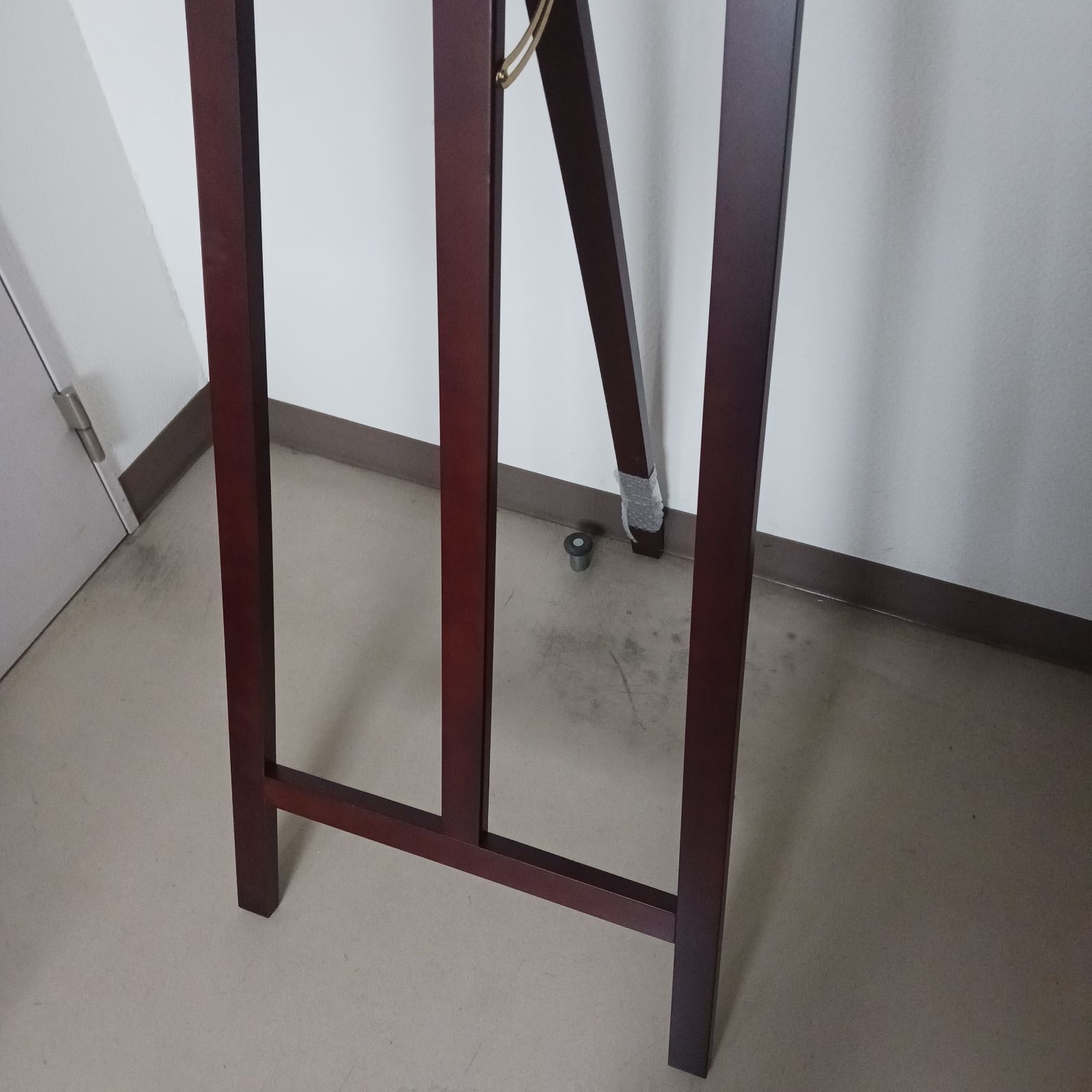 ジャンク品】木製イーゼル 受け台欠品 サイズ 高さ164cm 幅（下