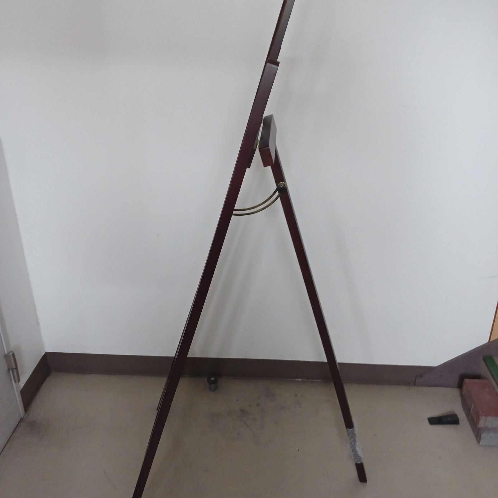ジャンク品】木製イーゼル 受け台欠品 サイズ 高さ164cm 幅（下