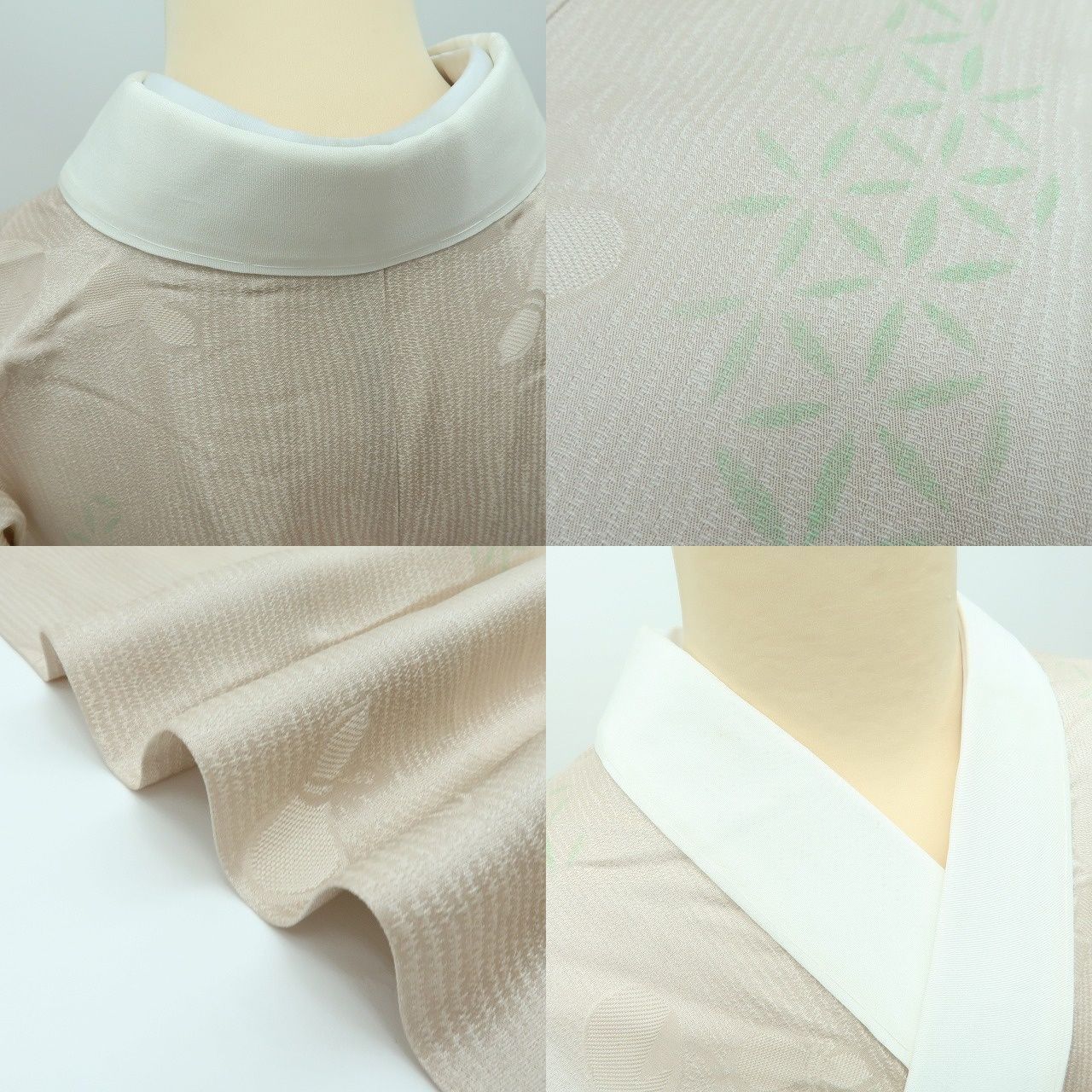 百華❀Y4272◇美品 袷 正絹 さが美謹製 仕付け糸・半襟付 手縫い仕立て