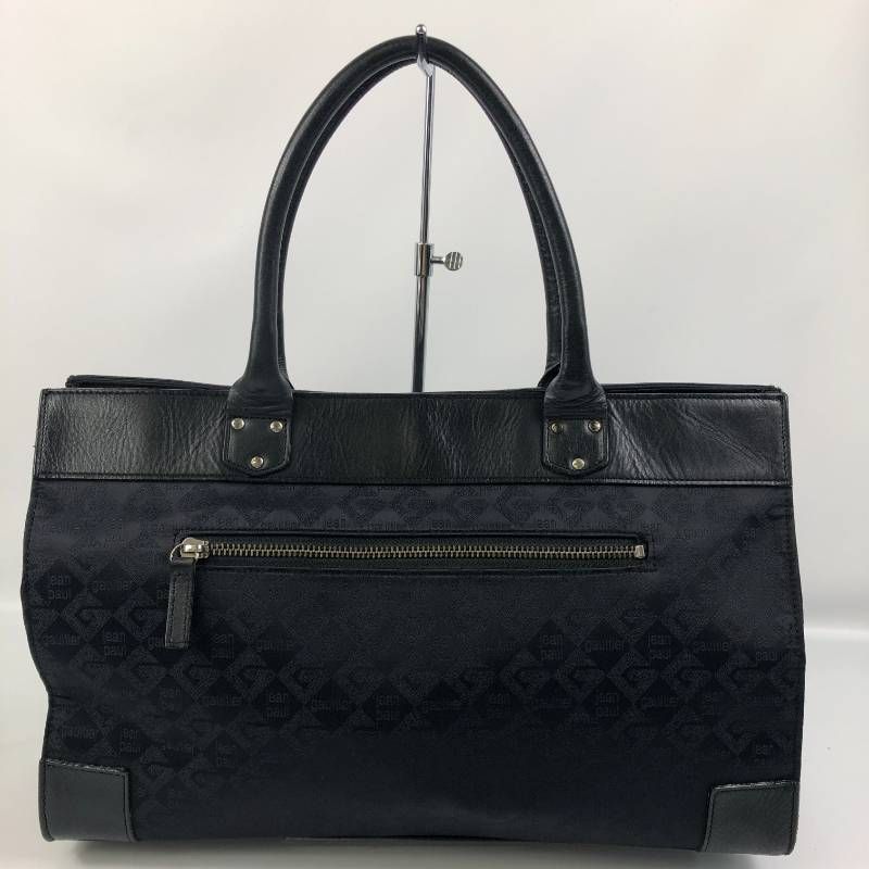 美品 ジャンポールゴルチエ ハンドバッグ 総柄デザイン キャンバス