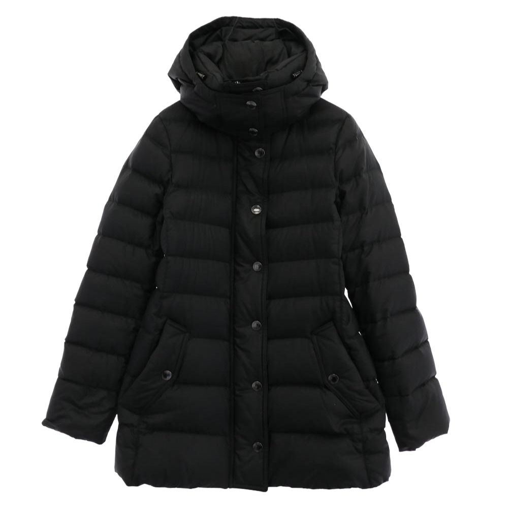 【美品】バーバリーロンドン　中綿コート　ノバチェック ファー取外し可能　黒　M 美品】バーバリーロンドン ラビットファー ノバチェック 中綿コート