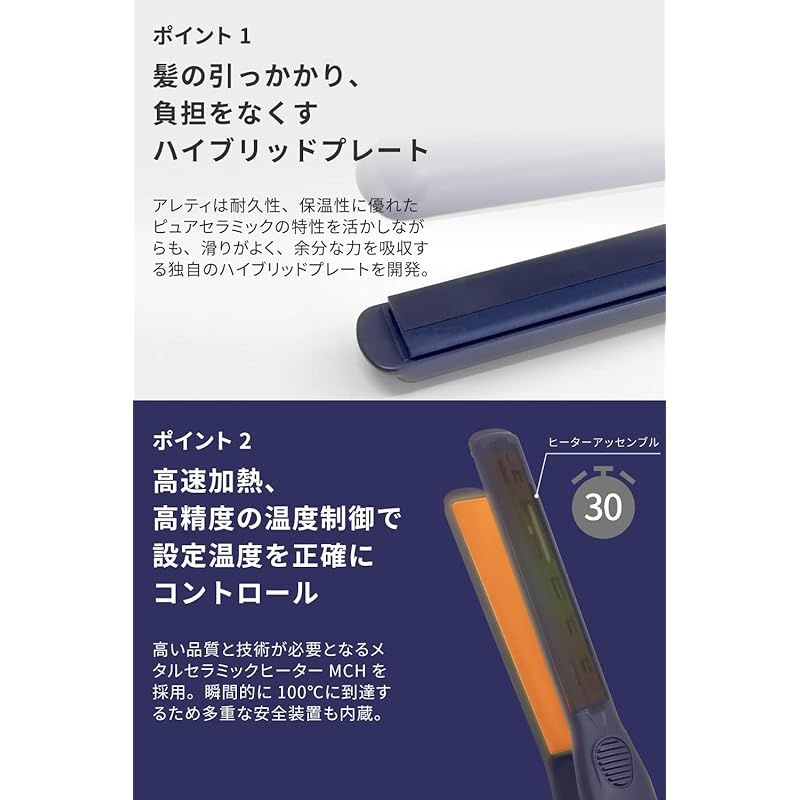【在庫セール】Areti アレティ ヘアアイロン 20mm ピュアセラミック イ Areti アレティ ヘアアイロン 20mm ピュアセラミック イノベーション