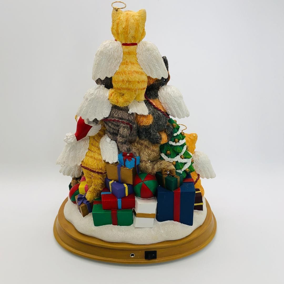 ネコ 天使たちの クリスマスツリー】☆ライトアップ 子猫てんこ盛り