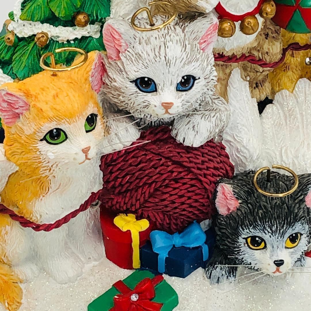 ネコ 天使たちの クリスマスツリー】☆ライトアップ 子猫てんこ盛り