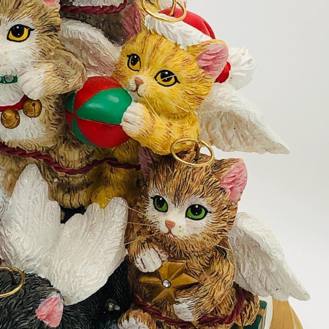 ネコ 天使たちの クリスマスツリー】☆ライトアップ 子猫てんこ盛り