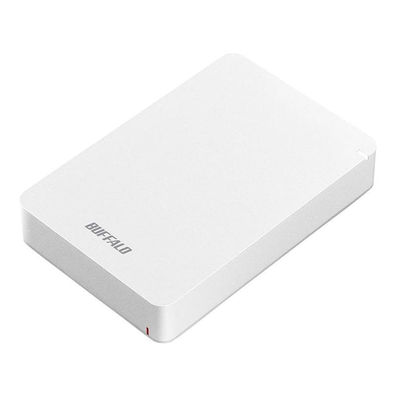 バッファロー BUFFALO USB3.1(Gen.1)対応 耐衝撃ポータブルHDD 5TB ホワイト HD-PGF5.0U3-GWHA 0