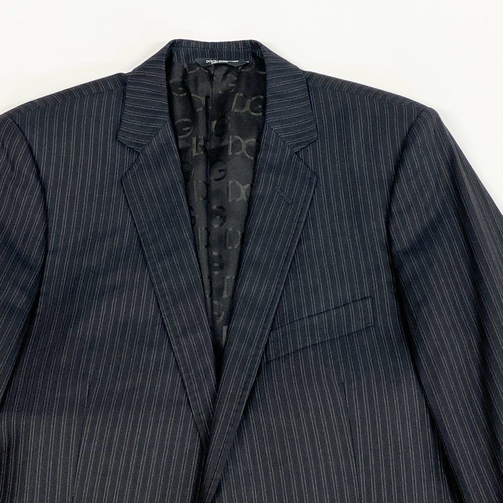 ★イタリア製★ DOLCE＆GABBANA デニム テーラード 裏地チェック L サイズ40☆レディース】ドルチェ&ガッバーナ デニムジャケット