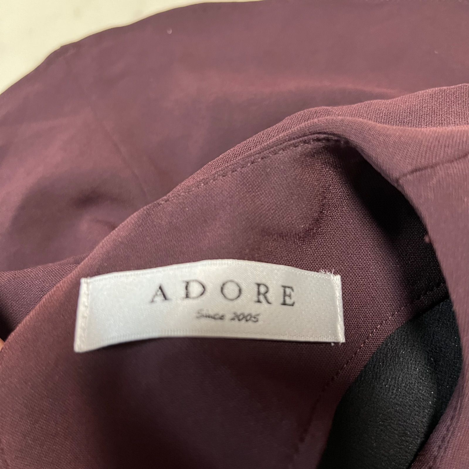 ADORE アドーア バックリボンブラウス プルオーバー フレアスリーブ 